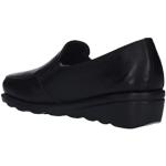 Valleverde Zapatos negros cómodos Mujer, Negro , 39 EU