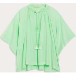 Camisas verdes de algodón con escote V Vanessa Bruno con borlas para mujer 