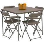 Vango Woodland Table and Chair Set, Unisex Adulto, Grey, Talla Única