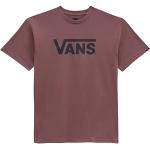Camisetas rosas de algodón de manga corta manga corta con cuello redondo con logo Vans talla XS para hombre 