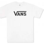 Camisetas blancas de algodón de algodón infantiles con logo Vans 