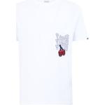 Camisetas blancas de algodón de manga corta manga corta con cuello redondo con logo Vans talla M para hombre 