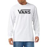 Camisetas grises de poliester de manga larga manga larga Clásico con logo Vans talla S para hombre 