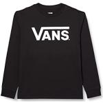 Camisetas grises de poliester de manga larga infantiles rebajadas con logo Vans 