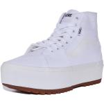 Zapatillas blancas de goma con cordones rebajadas informales Vans Old Skool Platform talla 42,5 para mujer 