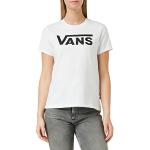 Camisetas blancas de manga corta rebajadas Vans Flying V talla L para mujer 