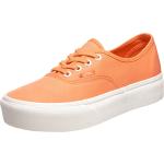 Zapatillas naranja con plataforma Vans Authentic para mujer 