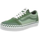 Vans Ward Dw Sneaker Unisex niños, Checker Foxing Dark Green, 28 EU