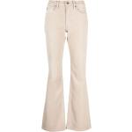 Jeans stretch beige de poliester rebajados ancho W25 con logo Guess para mujer 