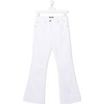 Jeans stretch blancos de algodón rebajados BALMAIN para mujer 