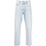 Jeans stretch azules celeste de algodón rebajados ancho W31 largo L32 con logo Diesel para hombre 