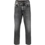Jeans stretch grises de algodón rebajados ancho W31 largo L32 con logo Diesel para hombre 