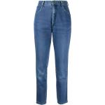 Jeans stretch azules de algodón con logo con tachuelas talla L para mujer 