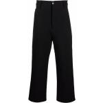 Jeans negros de algodón de cintura alta rebajados ancho W27 largo L28 con logo Ami Paris para mujer 