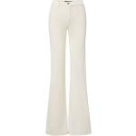 Pantalones blancos de algodón de pana ancho W30 largo L31 para mujer 