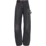 Jeans desgastados grises de algodón tallas grandes ancho W28 largo L34 con logo J.W. Anderson para hombre 