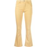 Jeans stretch amarillos de algodón rebajados ancho W26 con logo DONDUP para mujer 