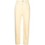 Jeans boyfriend amarillos de algodón ancho W29 largo L34 con logo talla L para mujer 