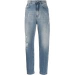 Jeans desgastados azules de algodón ancho W46 con logo Dolce & Gabbana talla 3XL para mujer 