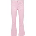 Jeans bootcut rosas de algodón ancho W27 largo L28 con logo Liu Jo Junior con perlas para mujer 