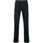 Jeans azules de algodón de corte recto rebajados con logo Armani Emporio Armani para hombre 