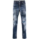 Jeans desgastados azules de poliester rebajados con logo Dsquared2 talla XS para hombre 