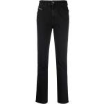 Jeans negros de sintético de corte recto rebajados ancho W31 largo L32 con logo Diesel para mujer 