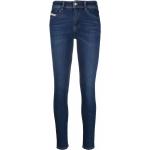 Jeans pitillos azules de poliester ancho W30 largo L34 con logo Diesel talla L para mujer 