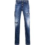 Jeans stretch azules de poliester rebajados ancho W46 con logo Dsquared2 talla 3XL para hombre 