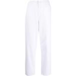 Jeans blancos de algodón de corte recto rebajados ancho W28 largo L30 Armani Exchange para mujer 