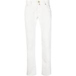 Pantalones blancos de algodón de tiro bajo rebajados con logo Jacob Cohen talla XS para hombre 