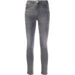 Jeans stretch grises de poliester rebajados ancho W29 largo L28 desgastado Philipp Plein para mujer 