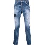 Jeans stretch azules de poliester ancho W46 desgastado Dsquared2 para hombre 