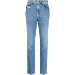 Jeans azules de algodón de corte recto rebajados ancho W31 largo L32 con logo Diesel para mujer 