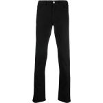 Jeans stretch negros de algodón con logo Ermenegildo Zegna para hombre 