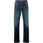 Jeans azules de algodón de corte recto rebajados Armani Emporio Armani para hombre 