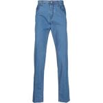 Jeans stretch azul marino de algodón rebajados con logo CANALI talla XL para hombre 