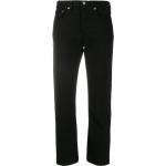 Jeans negros de poliester de corte recto rebajados ancho W28 largo L29 LEVI´S para mujer 