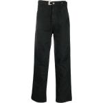 Jeans orgánicos grises de algodón de corte recto ancho W28 largo L34 con logo talla XS de materiales sostenibles para hombre 
