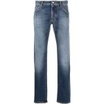 Jeans azules de algodón de corte recto rebajados ancho W32 largo L34 con logo Jacob Cohen talla XS para hombre 