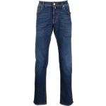 Jeans azules de poliester de corte recto rebajados ancho W31 largo L35 con logo Jacob Cohen para hombre 