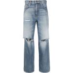 Jeans azules de algodón de corte recto rebajados ancho W29 largo L30 MOSCHINO Love Moschino para mujer 