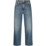 Jeans desgastados azules de algodón rebajados ancho W29 largo L31 desgastado MOSCHINO Love Moschino para mujer 