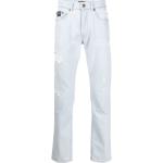 Jeans azules de poliester de corte recto ancho W31 largo L32 VERSACE Jeans Couture para hombre 