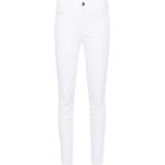 Jeans blancos de algodón de corte recto ancho W30 largo L31 con logo Liu Jo Junior con perlas para mujer 