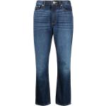 Jeans desgastados azules de algodón rebajados ancho W25 con logo DKNY para mujer 