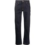Jeans azul marino de algodón de corte recto ancho W30 largo L32 Nudie para hombre 