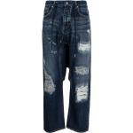 Jeans azules de algodón de corte recto rebajados talla M para hombre 