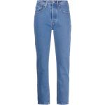Jeans stretch azules de algodón ancho W25 largo L29 con logo LEVI´S para mujer 