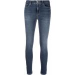 Jeans desgastados azules de poliester rebajados ancho W26 largo L28 con logo DKNY para mujer 